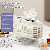 Mini Home Dormitory Office Camping 110V-220V Portable Small Ice Maker 12V Car Cube Ice Automatic Ice Making Box Ice Machine