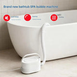 Electric Bubble Massage Mat with Heating Function Wireless Remote Control Multiple Speed Intensity Suction Cups Air Hose Home