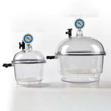 Vacuum Desiccators Transparent Dryer Jar Dryer Glassware Drying Vessel with Pressure Gauge Small Lab Desiccator Vacuum Dryer