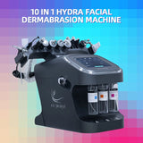 New Arrival Black Pearl 10-in-1 Hydra Aqua Peel Machine Microdermabrasion Facial Spa Skin Care Deep Cleaning Function US Plug