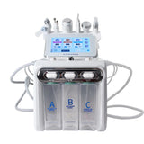 6 IN 1 Oxygen Aqua Peeling H2O2 Facial Machine Skin Care Hydra Water Dermabrasion Skin Scrubber Peel Oxygen Jet