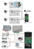 7 Inch Color Video Door Phone doorbell RFID Access Control Camera System for 2/3/4Unit  multi apartments Intercom