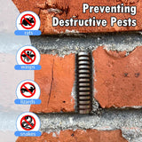 25Pcs Stainless Steel Weep Hole Covers 2.75" Weep Shield Weep Hole Covers Brick Weep Hole Inserts Mortar Repair