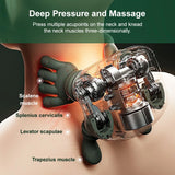 Electric Neck And Shoulder Muscle Massager Wireless Shoulder And Back Kneading Massage Shawl Neck masajeador Relax back Relie
