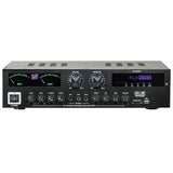 AV-555BT Hifi Stereo Digital Bluetooth 5.0 Sound Amplifier Dynamic Screen 300W Power For Home Car Karaoke Theater