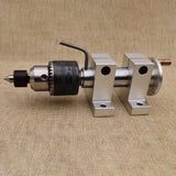 Wood Lathe Drilling Tailstock Set – 1.5-13mm Drill Chuck, Live Rotary Center & Live Spur Center, MT1 Compatible