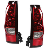 2PCS Red Black Rear Left Right Tail Lights 55112990AC Waterproof Brake Lamps Replacement 1500 2500 3500 2007