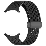Silicone Strap Sport Strap Magnetic Folding Buckle Breathable Sports Wrist Band Sweatproof for Samsung Galaxy Watch 7 Ultra 47mm