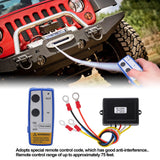 Wireless Winch Remote Control Kit 75ft Range 12V 24V High Sensitivity Universal for Car ATV Truck Winch Controller Set