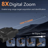 DZ060 4K UHD Digital Telescope Camera Flashlight Goggles Infrared Night Vision Tactical Binoculars for Hunting Camping