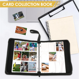 Trading Card Binder, 9 Pockets Baseball Card Binder Sleeves With Zipper, Card Case For Game/Football/Baseball Card