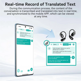 Language Translator Earbuds Earphones 150 Languages Instant High Accuracy Portable White