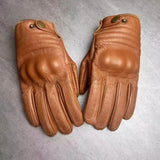 Motorcycle Protection Retro Cowhide Equipment Men's Leather Gloves Autumn and Winter Women's Cycling Touch Screen Gloves