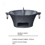 Old-fashioned Cast Iron Fire Pits Indoor Brazier Rack Outdoor Heaters Camping Furnace Grill Stand Home Carbon Fired Tea Stove