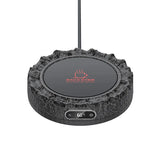 Cup Heater 60W Mug Warmer Electric Hot Plate Lava Shape Warmer Coaster Milk Coffee Heating Pad with Colorful Lights 110V-220V