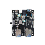 Raspberry Pi/Jetson Nano USB 3.0 Hub Expansion Board - ROS Robot Car Dock with Multi-Port Splitter