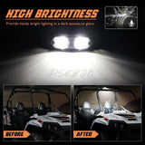 UTV Dome Light Turned on, White LED Light Practical Rolling Cage Indoor Reading Map Welcome Light