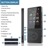 32GB MP3 Player For Sports Runners With Bluetooth, Hifi Sound Music Player, Built-In HD Speaker Voice Recorder Radio