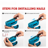3.7V Electric Nail Gun Li-Ion Mini Brad Nailer Industrial Grade Cordless Staple Gun Brad Naile with USB Charger & Staple & Nails