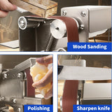 New Stepless Speed  Belt Sander 110V/220V Polishing Grinding Machine Mini Grinder Diy Belt Sander Sharpening Machine Polish Tool