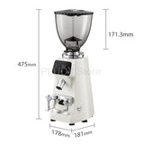 Electric Coffee Bean Grinder Timing Grinding Machine Home Commercial Espresso Grinder 100 Gear Adjustment Anti Static Design CNC