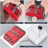 Aluminum alloy 30/45/90 degree angle drilling positioner, straight hole oblique drilling guide fixture DIY woodworking tools