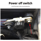 Car Battery Terminal Link Quick Cut-off Switch Rotary Disconnect Isolator Anti-Leakage Battery Power-off Switch Car Truck Parts