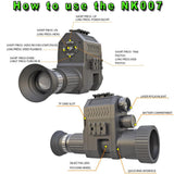 Megaorei NK007 Plus AI Zoom Infrared Night Vision Scope Sight 1080P HD Tactical Monocular Telescope Camera for Hunting