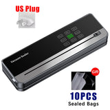 Electric Food Vacuum Sealer Dry Wet Food Packaging Seal Built in Cutter Kitchen Food Storage Seal Vacuum Packaging machine