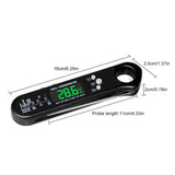 3 in 1 Digital Meat Thermometer for Cooking  LCD Digital Display 2-3s Instant Read Meat Thermometer Grilling Cooking BBQ Kitchen