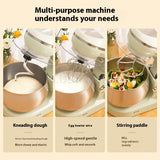 220V 3L Multifunctional Mixer 600W with 6 Speed Settings and Timer Pure Copper Motor 304 Stainless Steel Bowl for Kneading Dough