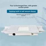 B59B-Embedded Nail Vacuum Cleaner High-Power Strong Suction Professional Nail Salon Dust Cleaning Fan For Nail Salon EU Plug