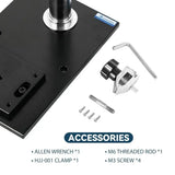 HPB Manual Lever-Operated Force Test Stand 500N Push Pull Test Stand, Stroke 70mm/2.8 inches, HJJ-001 Clamp x1