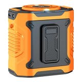 Portable Waist Fan with LED Light Hanging Neck Strong Wind Airflow with Power Bank for Emergency Sports Outdoor Working