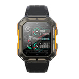 Outdoor Sport Smart Watch 1.83 Inch HD Rectangle Screen BT Call AI Voice Assistant Camera Control IP68 Waterproof Health Monitor