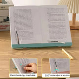 New Adjustable Bookend Stand Folding Portable Reading Book Stand Multifunctional Books Recipe Shelf for Music Score Tablet