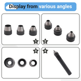 10Pcs Heavy Duty Hollow Punch Kit Set Gasket Leather Rubber Punching Diy Leathercraft Perforating Tools Herramientas Para