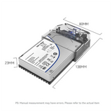 2.5 Inch SAS External Hard Drive Enclosure For SAS SATA HDD SSD Disk Case SATA To USB 3.0 HDD Docking Station US Plug