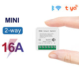 wifi mini on-off switch 16A10A smart graffiti dual control remote voice switch switch modification parts WiFi mini on-off switch