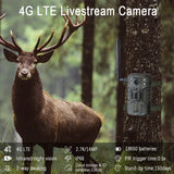 H2 4G LTE APP Wireless Wildlife Hunting Trail Camera 2.7K HD 14MP Infrared Night Vision Telescope PIR Detection with Solar Panel