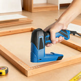 2 in 1 Electric Stapler Brad Nailer with 2000 Fasteners & Nails Cable Stapling Tool for Wood Upholstery Carpentry DIY Crafts