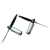 2 Sets M50 3-6V DC Motor 15000RPM Micro DC Motor with Black Propeller CW CCW Model Airplane Helicopter Fan DIY Kits