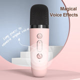 Mini Karaoke Machine for Kids Portable Speaker With 1-2 Wireless Microphone for Home KTV Birthday Party Holiday Gifts