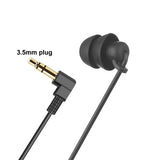 3.5mm Single Side Earphone, Silicone Mono Wired Earbuds Spring Retractable Coiled Cable for Walkie Talkies Phone MP3 Players