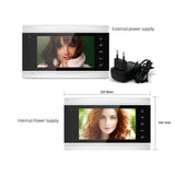 Tuya Smart 4-Unit 7Inch Monitor Screen Apartments Intercom Video Doorbell with RFID Card APP Unlock 4 Wired 1080P Wide angle