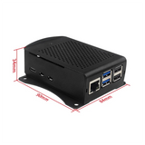 GW-For Raspberry Pi 5 Aluminum Alloy Case Metal Shell Heatsink With Cooling Fan For Raspberry Pi 5 Parts