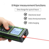 Laser Distance Meter 40M 60M 80M 100M  Rangefinder  Tape Range Finder Build Measure Device Ruler Test Tool