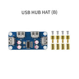 Raspberry Pi Zero USB HUB HAT (B) Expansion Board 4x Extended USB 2.0 Ports Optional USB HUB BOX for Raspberry Pi Zero W WH
