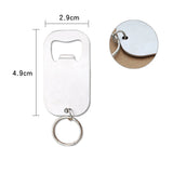 30pcs Stainless Steel Flat Bottle Opener Keychain Suitable for Beer Bottle Caps