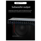 B02B-Auto Square 9 Band Graphic Equalizer Digital Car Audio ADL-EQ9 Full Series Car Amplifier Equalizer+Adjustable Filter